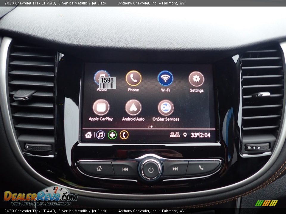 2020 Chevrolet Trax LT AWD Silver Ice Metallic / Jet Black Photo #19