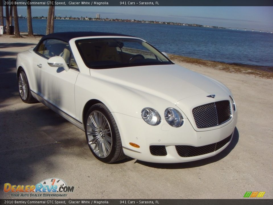 2010 Bentley Continental GTC Speed Glacier White / Magnolia Photo #24