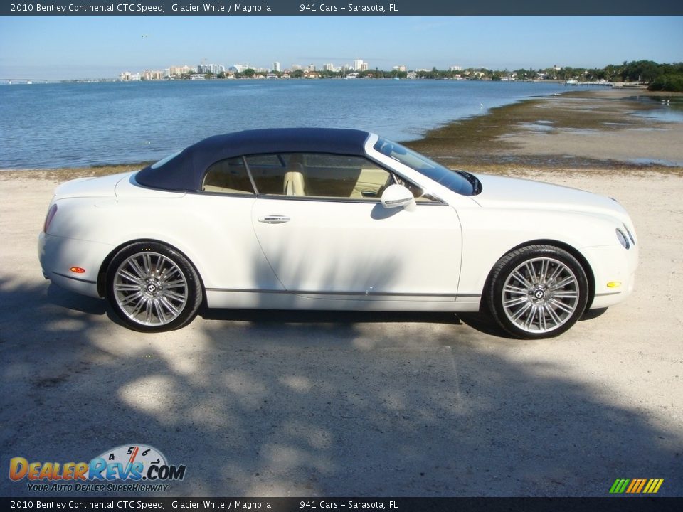 2010 Bentley Continental GTC Speed Glacier White / Magnolia Photo #25