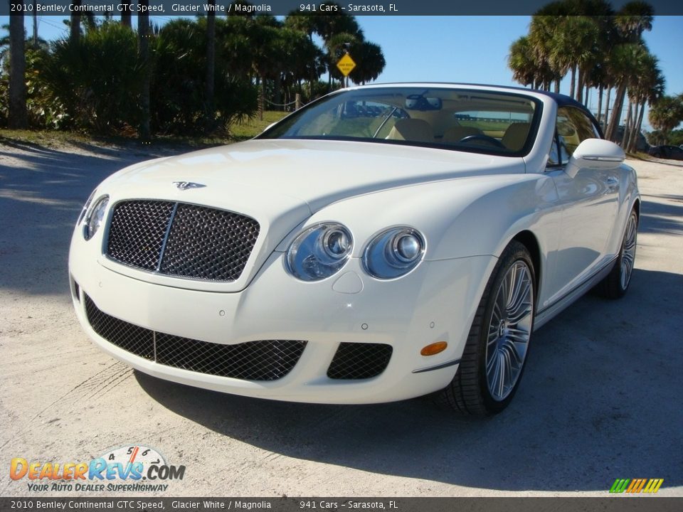 2010 Bentley Continental GTC Speed Glacier White / Magnolia Photo #35