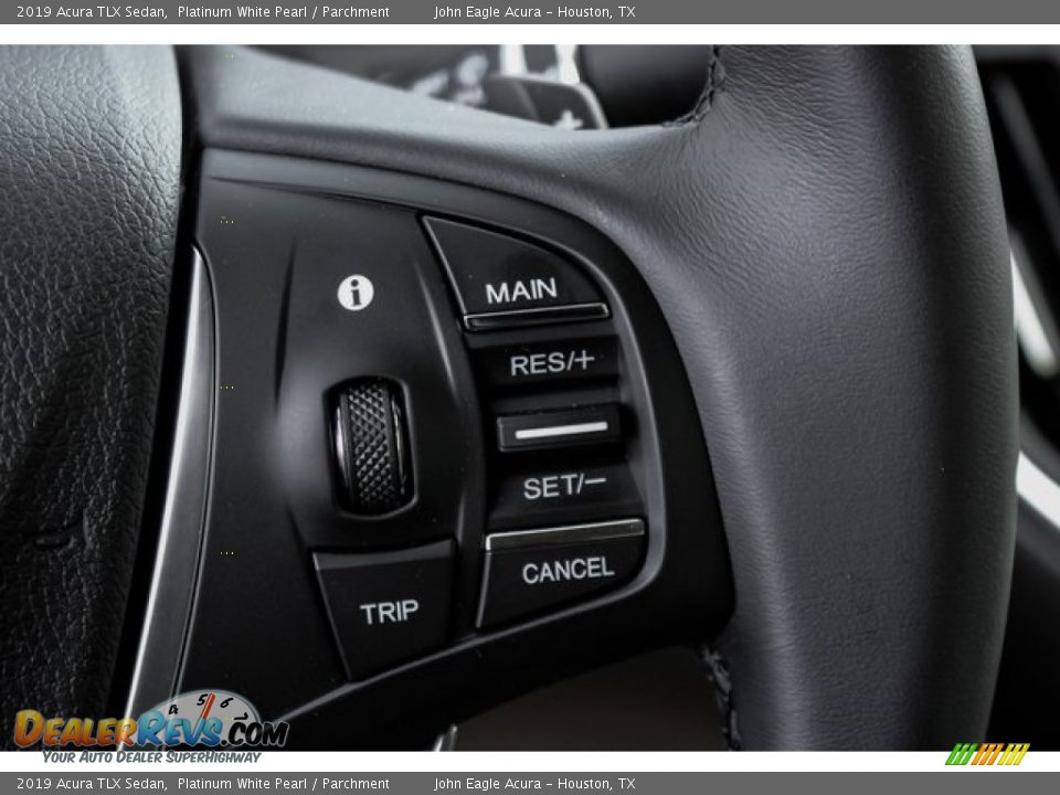 2019 Acura TLX Sedan Platinum White Pearl / Parchment Photo #35