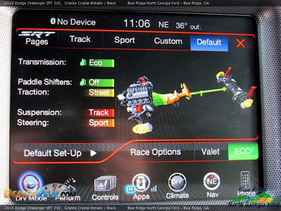 2016 Dodge Challenger SRT 392 Granite Crystal Metallic / Black Photo #21