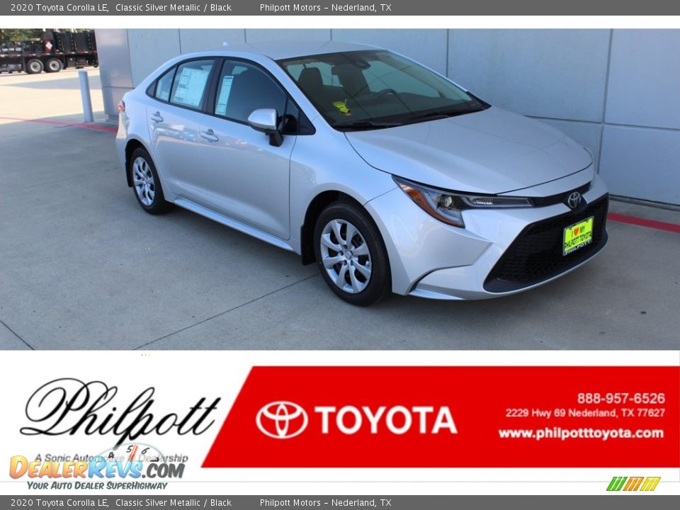 2020 Toyota Corolla LE Classic Silver Metallic / Black Photo #1