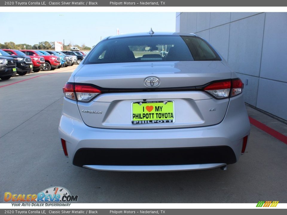 2020 Toyota Corolla LE Classic Silver Metallic / Black Photo #7