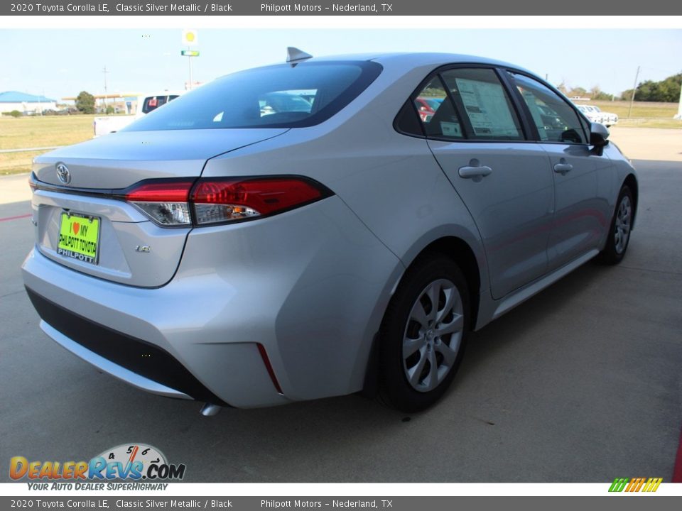 2020 Toyota Corolla LE Classic Silver Metallic / Black Photo #8