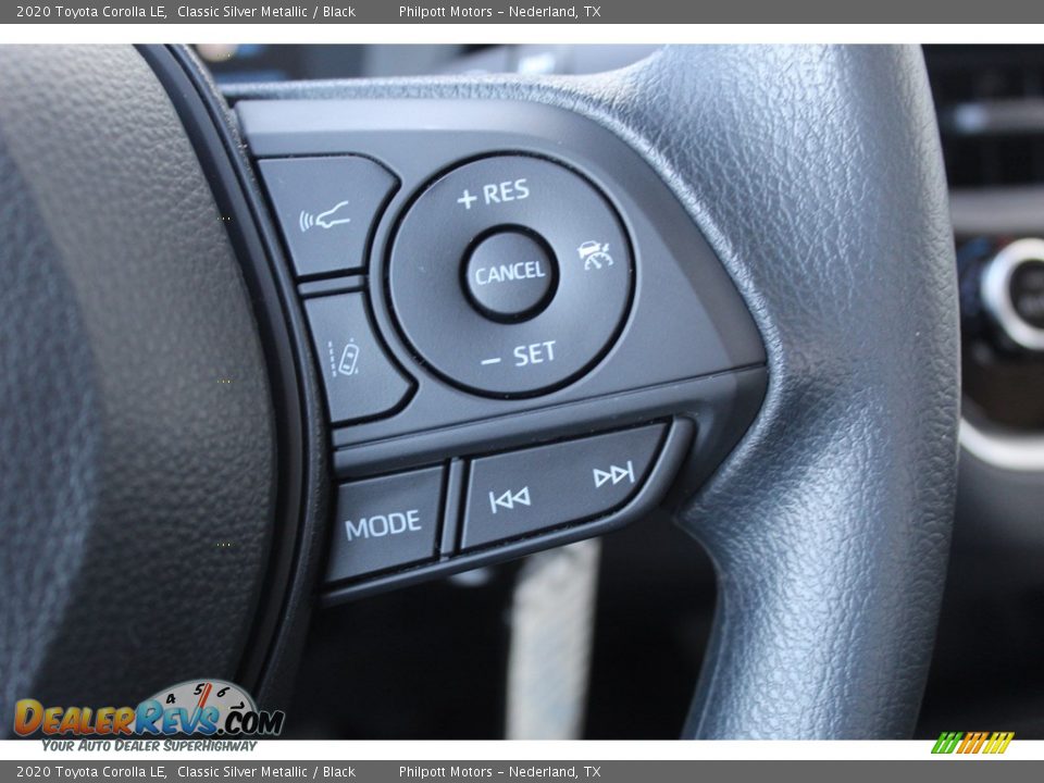 2020 Toyota Corolla LE Classic Silver Metallic / Black Photo #12