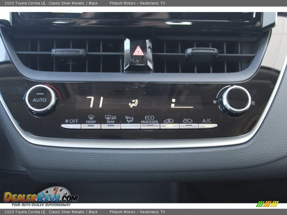 2020 Toyota Corolla LE Classic Silver Metallic / Black Photo #16