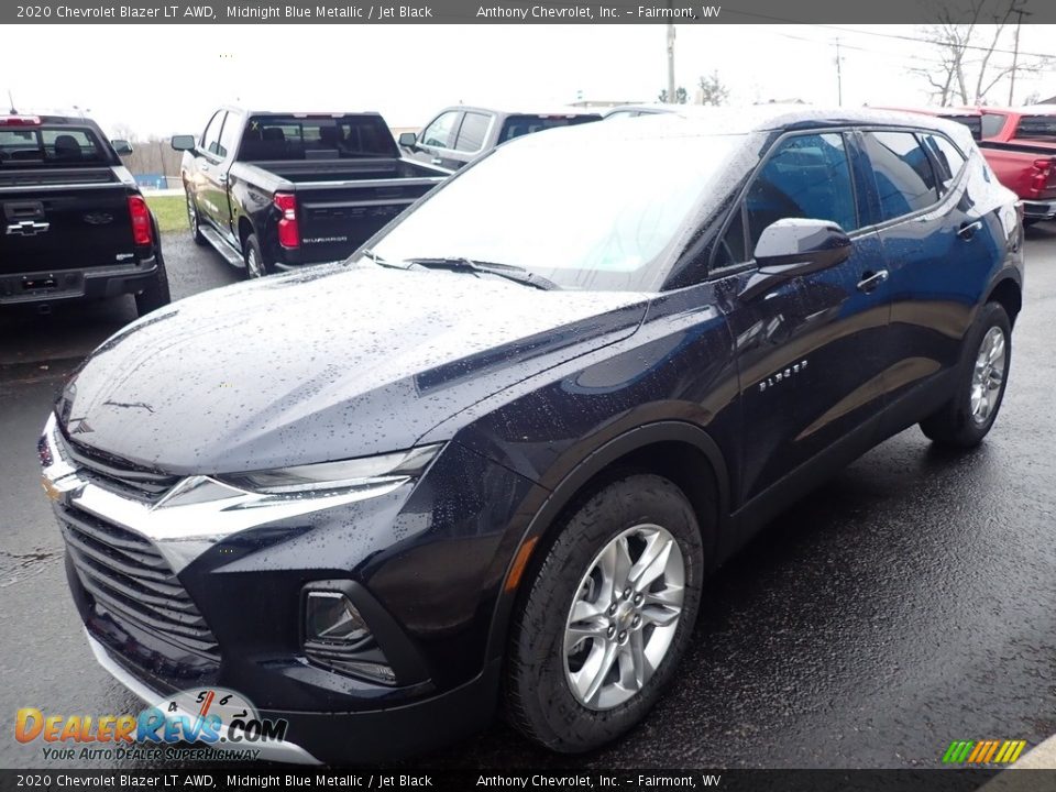 2020 Chevrolet Blazer LT AWD Midnight Blue Metallic / Jet Black Photo #8