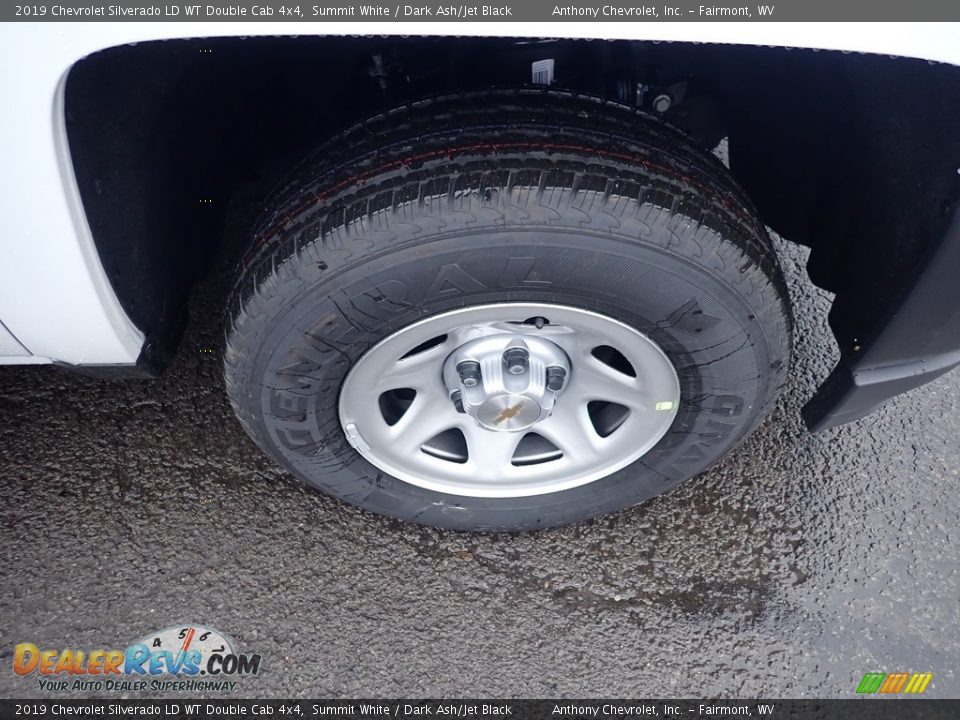 2019 Chevrolet Silverado LD WT Double Cab 4x4 Summit White / Dark Ash/Jet Black Photo #2