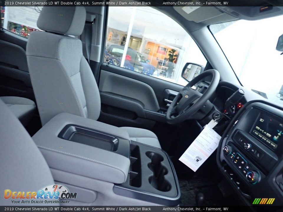 2019 Chevrolet Silverado LD WT Double Cab 4x4 Summit White / Dark Ash/Jet Black Photo #3