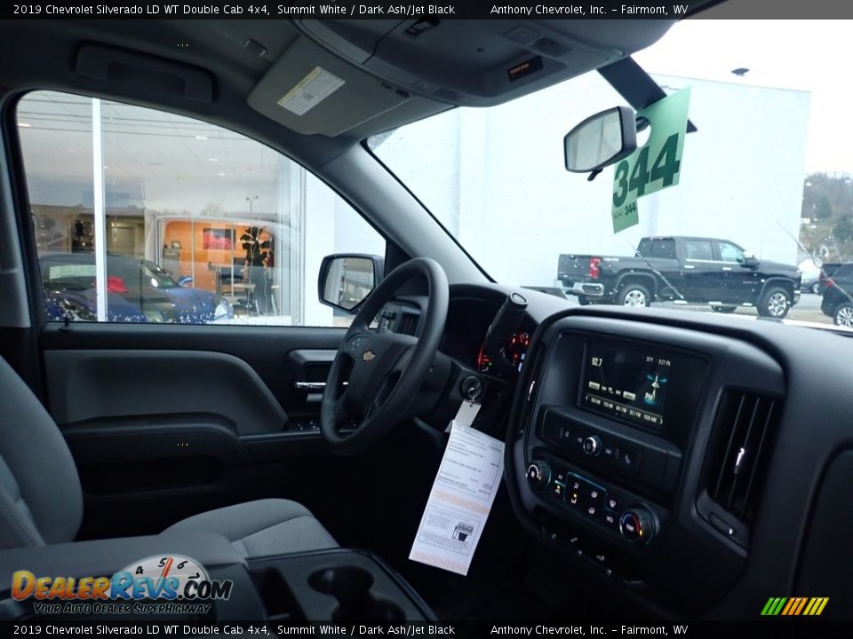 2019 Chevrolet Silverado LD WT Double Cab 4x4 Summit White / Dark Ash/Jet Black Photo #4