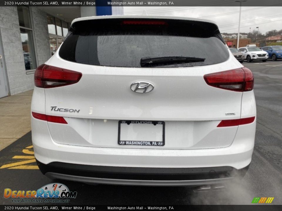 2020 Hyundai Tucson SEL AWD Winter White / Beige Photo #5