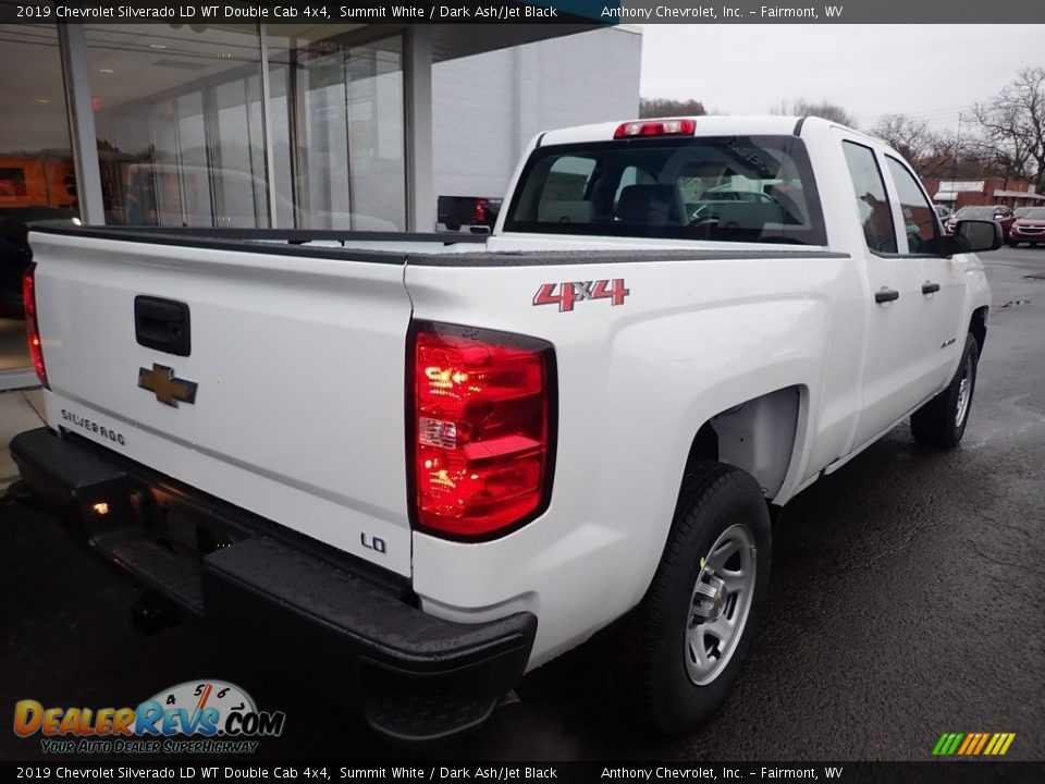 2019 Chevrolet Silverado LD WT Double Cab 4x4 Summit White / Dark Ash/Jet Black Photo #7