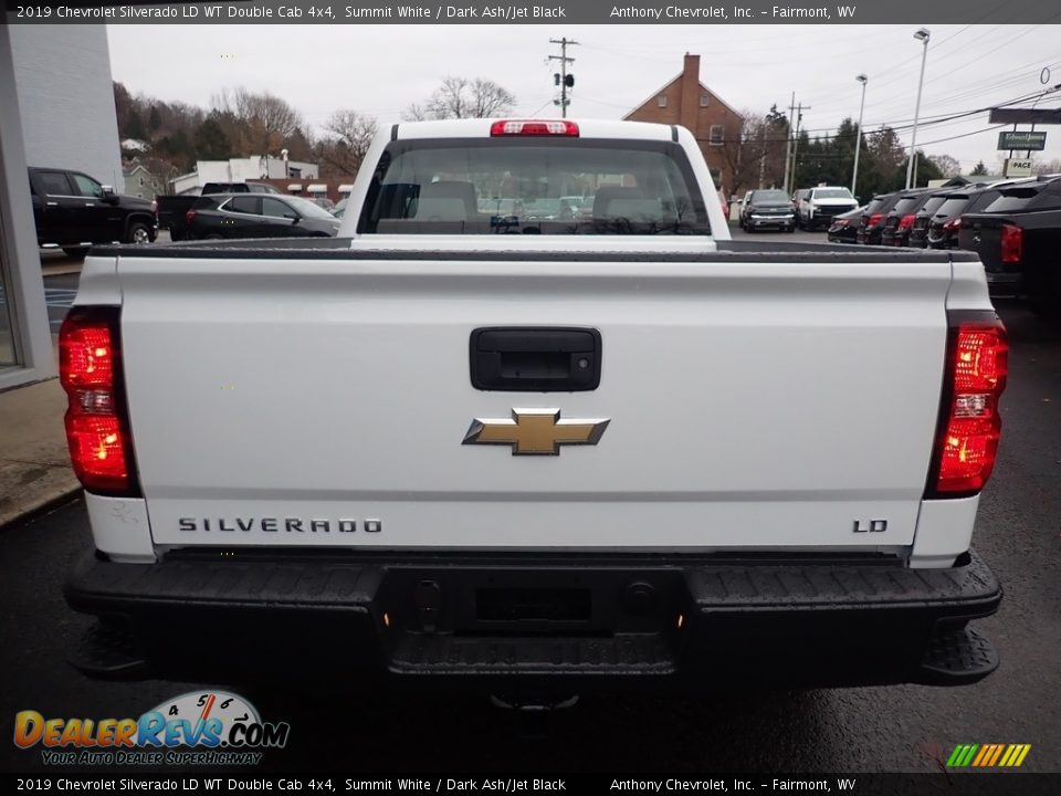 2019 Chevrolet Silverado LD WT Double Cab 4x4 Summit White / Dark Ash/Jet Black Photo #8