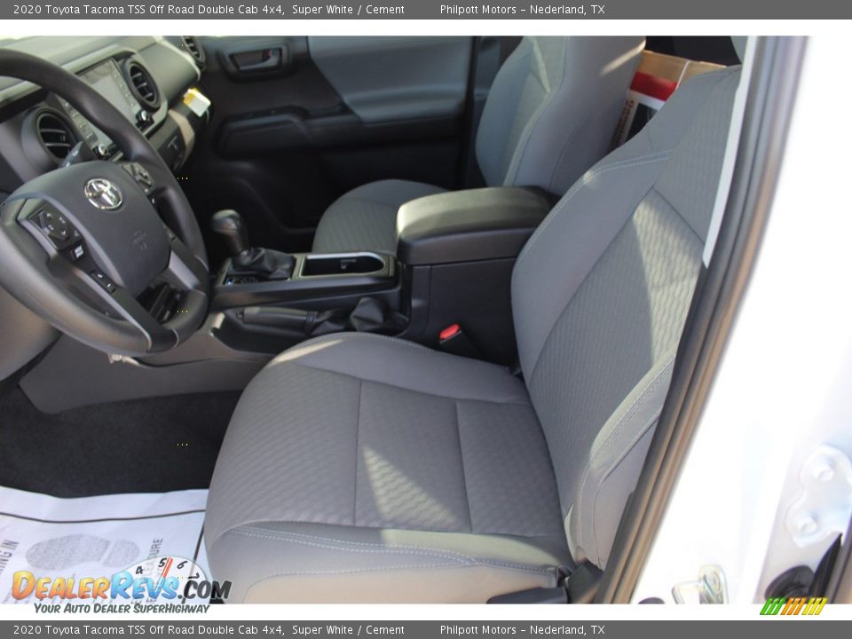 2020 Toyota Tacoma TSS Off Road Double Cab 4x4 Super White / Cement Photo #12