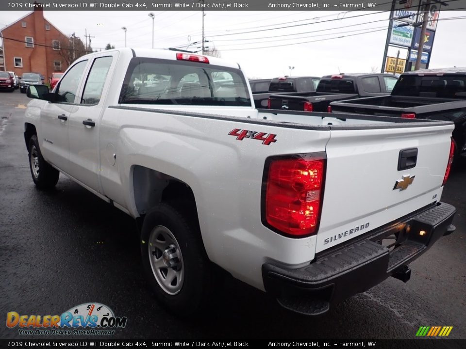 2019 Chevrolet Silverado LD WT Double Cab 4x4 Summit White / Dark Ash/Jet Black Photo #9