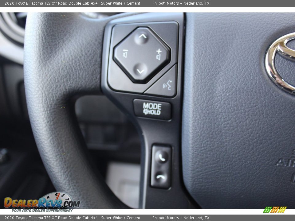 2020 Toyota Tacoma TSS Off Road Double Cab 4x4 Super White / Cement Photo #13