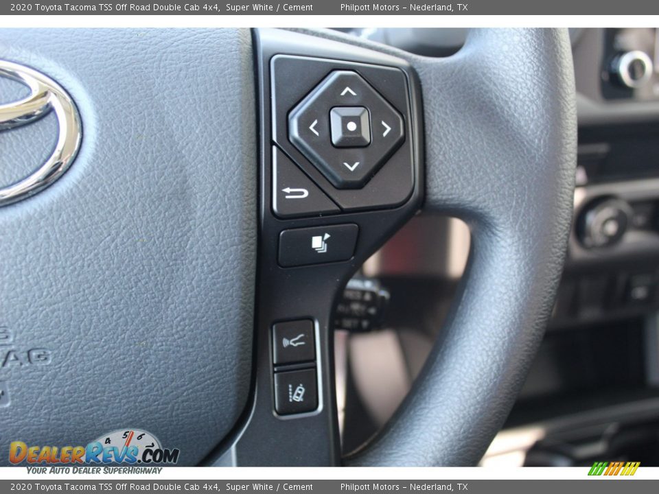 2020 Toyota Tacoma TSS Off Road Double Cab 4x4 Super White / Cement Photo #14