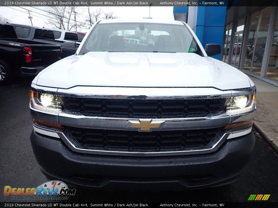 2019 Chevrolet Silverado LD WT Double Cab 4x4 Summit White / Dark Ash/Jet Black Photo #11