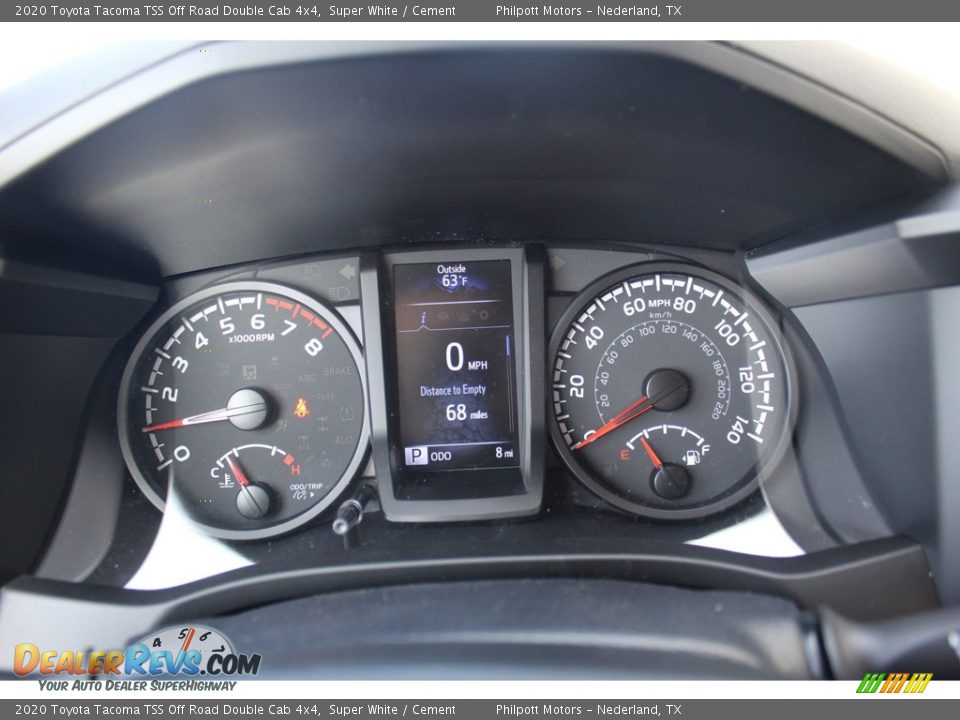 2020 Toyota Tacoma TSS Off Road Double Cab 4x4 Super White / Cement Photo #15