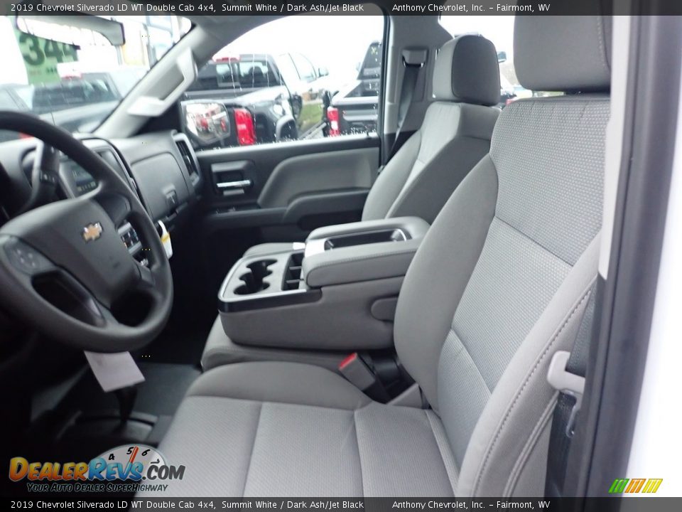 2019 Chevrolet Silverado LD WT Double Cab 4x4 Summit White / Dark Ash/Jet Black Photo #12