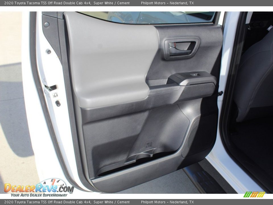 2020 Toyota Tacoma TSS Off Road Double Cab 4x4 Super White / Cement Photo #20