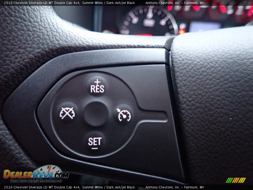2019 Chevrolet Silverado LD WT Double Cab 4x4 Summit White / Dark Ash/Jet Black Photo #18