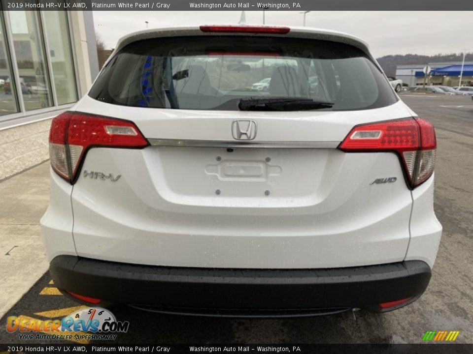 2019 Honda HR-V LX AWD Platinum White Pearl / Gray Photo #6
