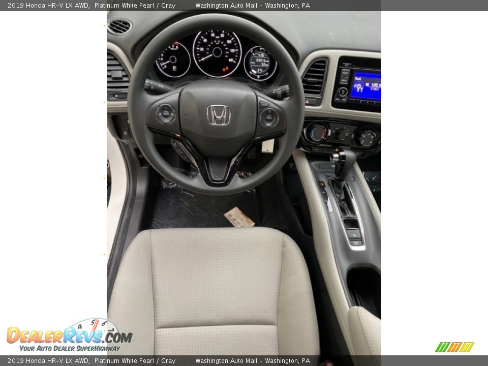 2019 Honda HR-V LX AWD Platinum White Pearl / Gray Photo #13