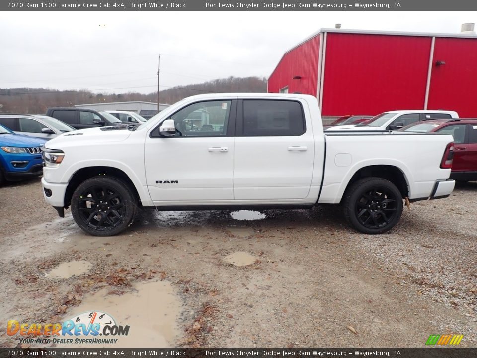 Bright White 2020 Ram 1500 Laramie Crew Cab 4x4 Photo #2