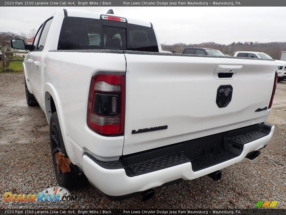 2020 Ram 1500 Laramie Crew Cab 4x4 Bright White / Black Photo #3