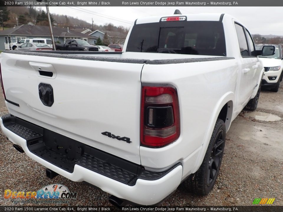 2020 Ram 1500 Laramie Crew Cab 4x4 Bright White / Black Photo #5