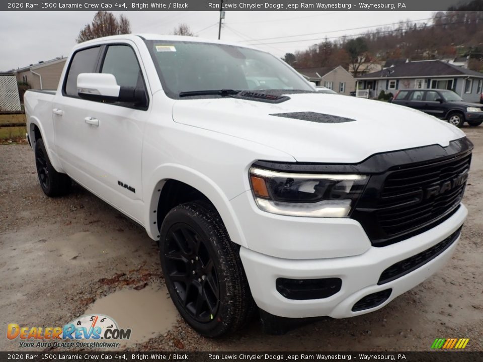 Bright White 2020 Ram 1500 Laramie Crew Cab 4x4 Photo #7