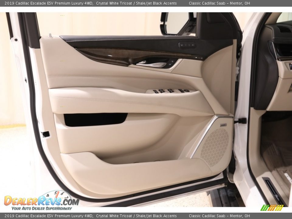 2019 Cadillac Escalade ESV Premium Luxury 4WD Crystal White Tricoat / Shale/Jet Black Accents Photo #4