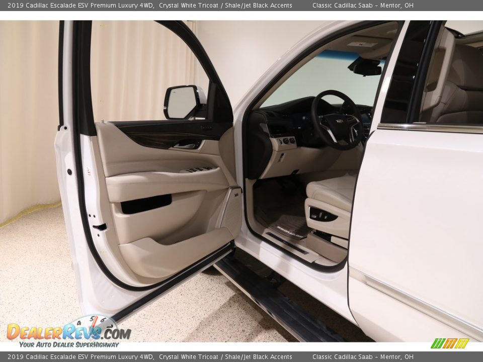 2019 Cadillac Escalade ESV Premium Luxury 4WD Crystal White Tricoat / Shale/Jet Black Accents Photo #5