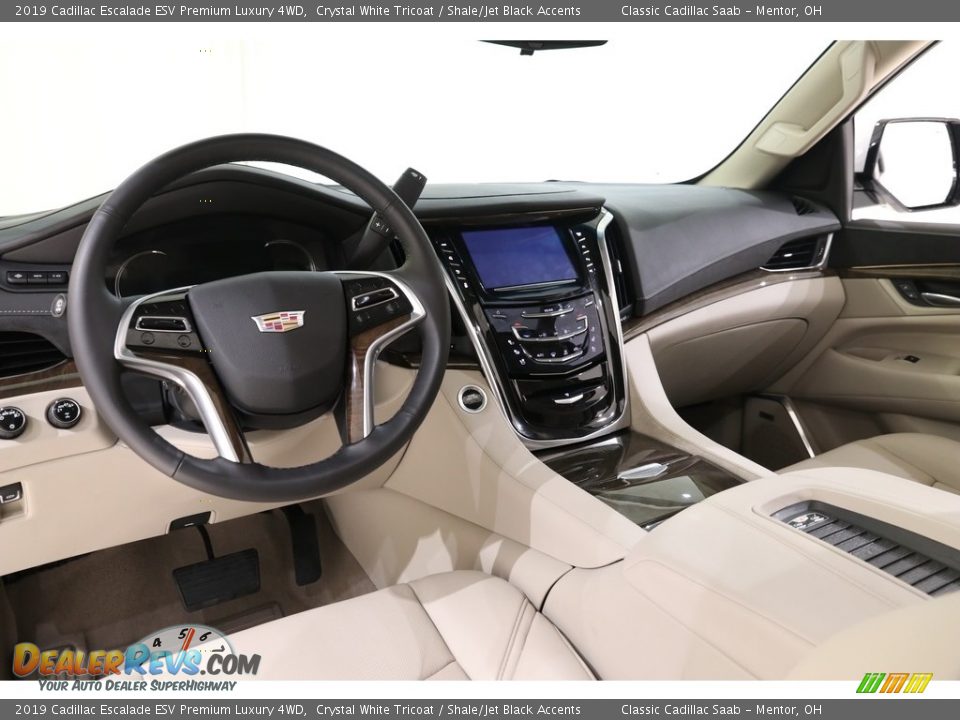 2019 Cadillac Escalade ESV Premium Luxury 4WD Crystal White Tricoat / Shale/Jet Black Accents Photo #8