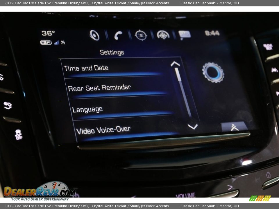 2019 Cadillac Escalade ESV Premium Luxury 4WD Crystal White Tricoat / Shale/Jet Black Accents Photo #18