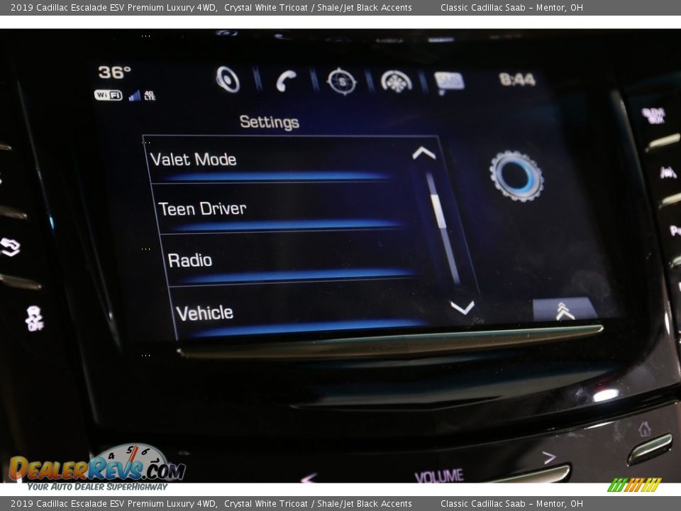 2019 Cadillac Escalade ESV Premium Luxury 4WD Crystal White Tricoat / Shale/Jet Black Accents Photo #19