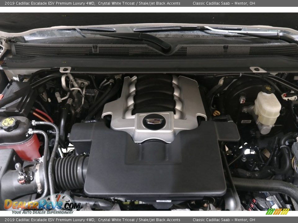 2019 Cadillac Escalade ESV Premium Luxury 4WD Crystal White Tricoat / Shale/Jet Black Accents Photo #30