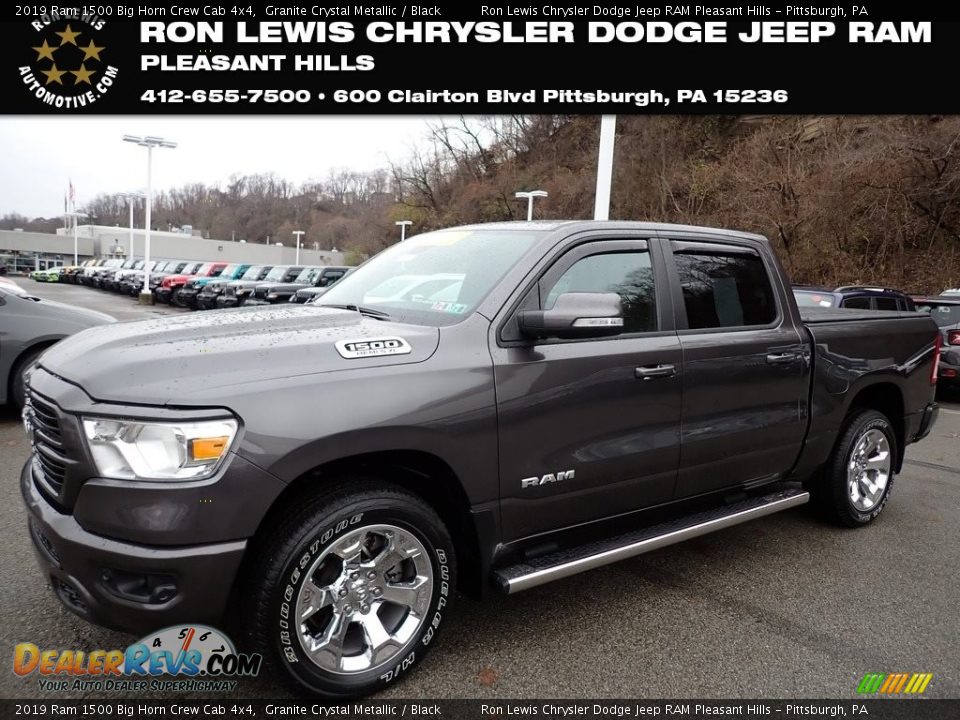 2019 Ram 1500 Big Horn Crew Cab 4x4 Granite Crystal Metallic / Black Photo #1
