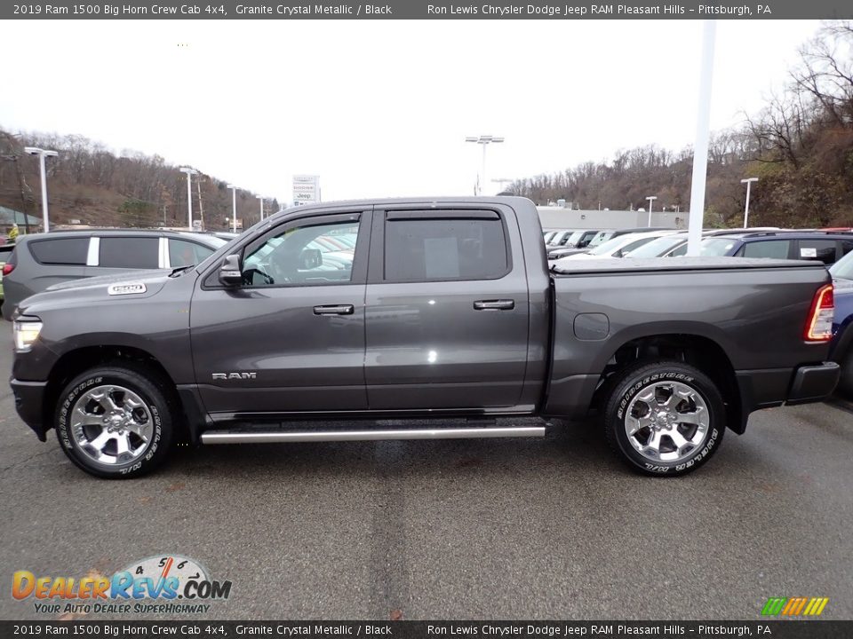 2019 Ram 1500 Big Horn Crew Cab 4x4 Granite Crystal Metallic / Black Photo #2