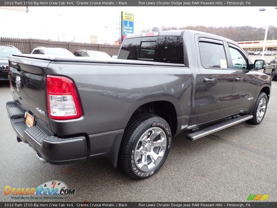 2019 Ram 1500 Big Horn Crew Cab 4x4 Granite Crystal Metallic / Black Photo #6