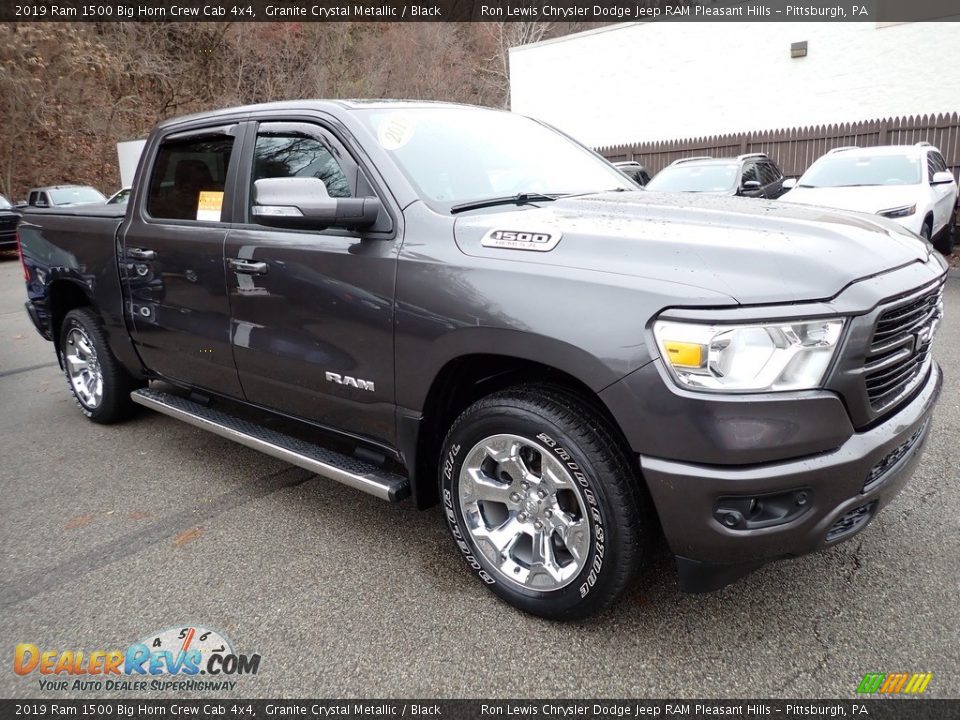 2019 Ram 1500 Big Horn Crew Cab 4x4 Granite Crystal Metallic / Black Photo #8