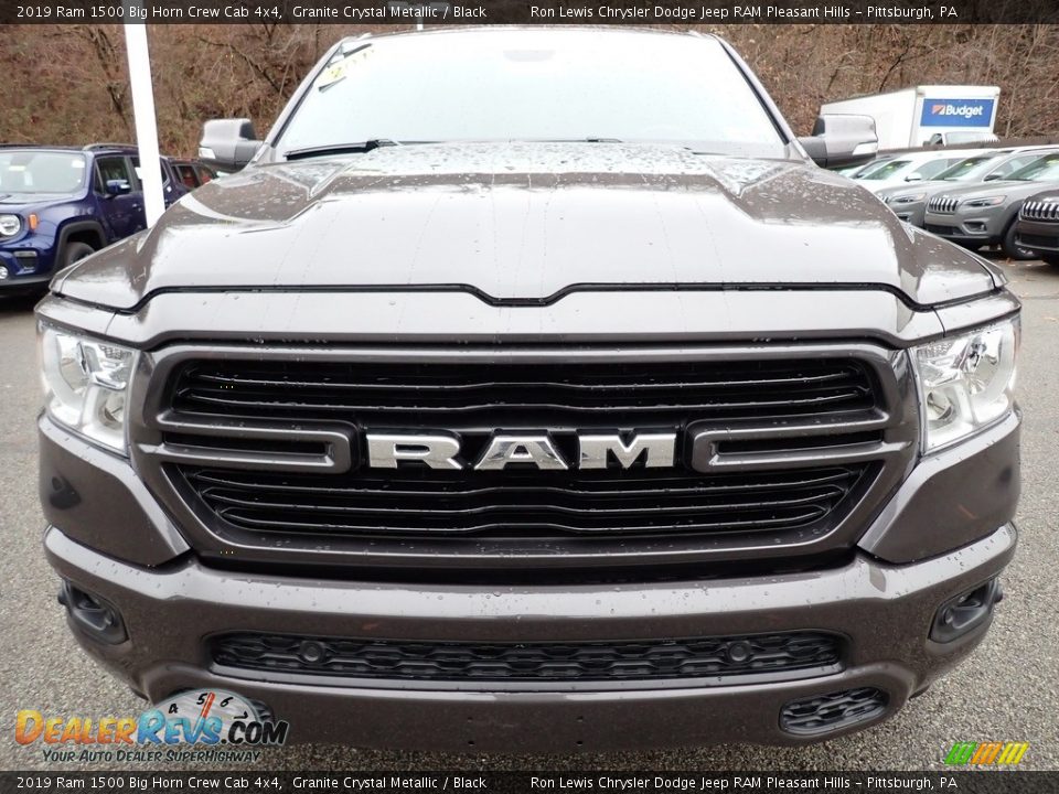 2019 Ram 1500 Big Horn Crew Cab 4x4 Granite Crystal Metallic / Black Photo #9