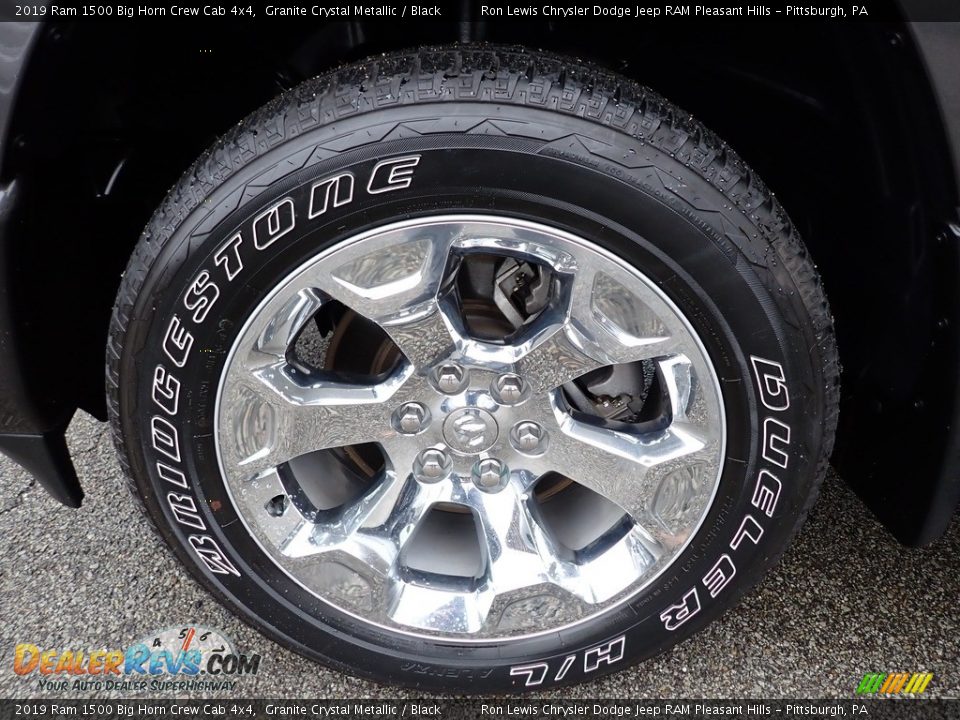 2019 Ram 1500 Big Horn Crew Cab 4x4 Granite Crystal Metallic / Black Photo #10