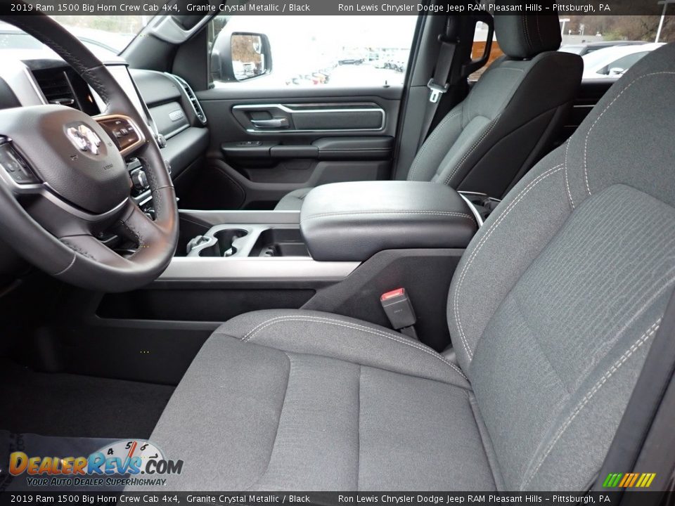 2019 Ram 1500 Big Horn Crew Cab 4x4 Granite Crystal Metallic / Black Photo #11