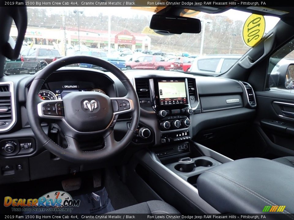 2019 Ram 1500 Big Horn Crew Cab 4x4 Granite Crystal Metallic / Black Photo #13
