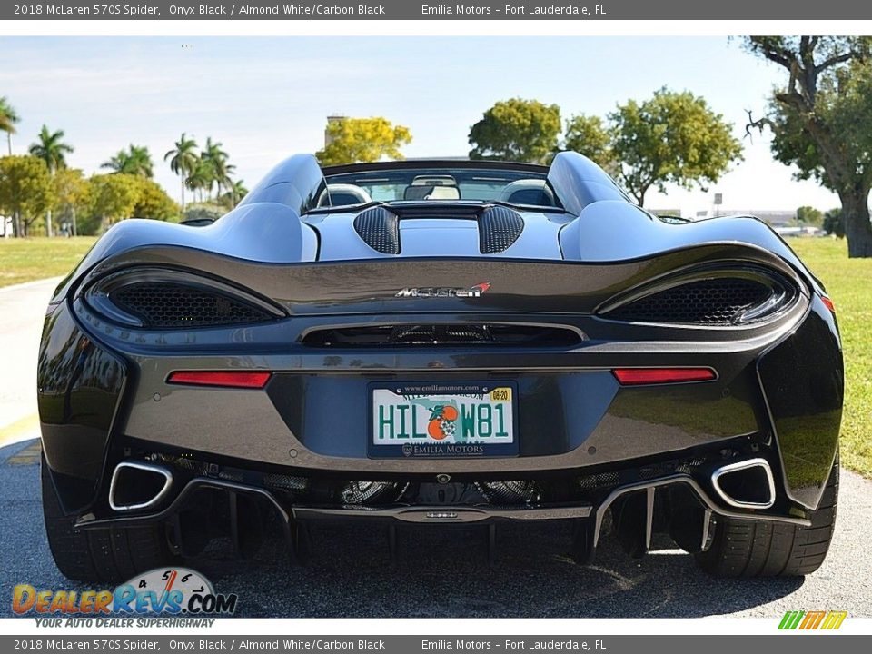 2018 McLaren 570S Spider Onyx Black / Almond White/Carbon Black Photo #9