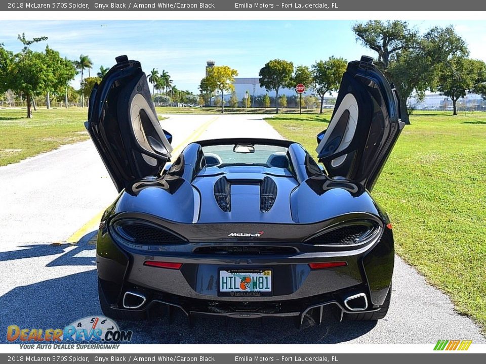 2018 McLaren 570S Spider Onyx Black / Almond White/Carbon Black Photo #21