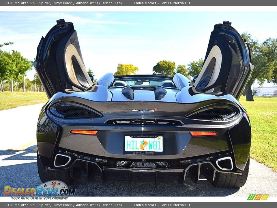 2018 McLaren 570S Spider Onyx Black / Almond White/Carbon Black Photo #22